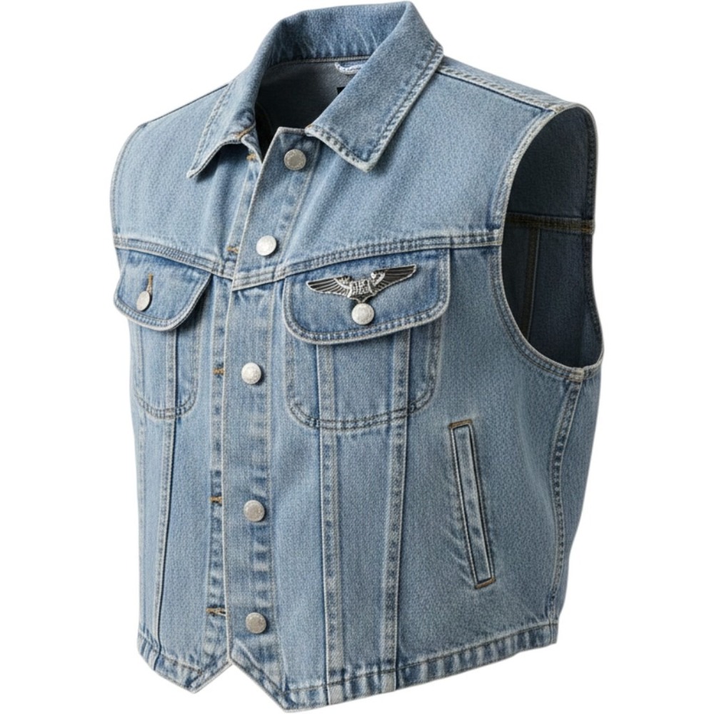 Vintage 1990s Looney Tunes Denim Jean Vest Women/Mens XL Warner Bros Embroidered